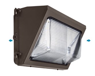 PLT 16,800 Lumen Max - 120 Watt Max - Wattage and Color Selectable LED Wall Pack Fixture Watts 72-96-120 - Kelvin 4000-5000 - 120-277 Volt - PLT-13001